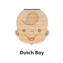 Load image into Gallery viewer, Tooth Box Dutch /Portugue / Spanish/English/French/Russian/ Italian Wood Tooth Box Organizer Save Milk Teeth Wood Storage Teeth